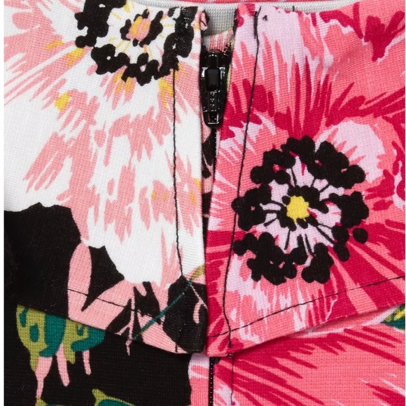 Children's Place Floral Matching Off Shoulder Dress - Black size L (10/12) - Picture 4 of 4